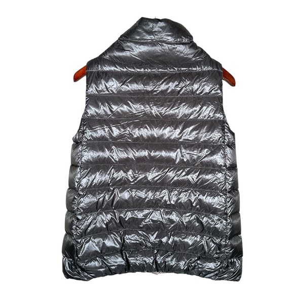 HERNO Giulia Goose Down Puffer Gilet Vest in charcoal - Picture 4 of 12